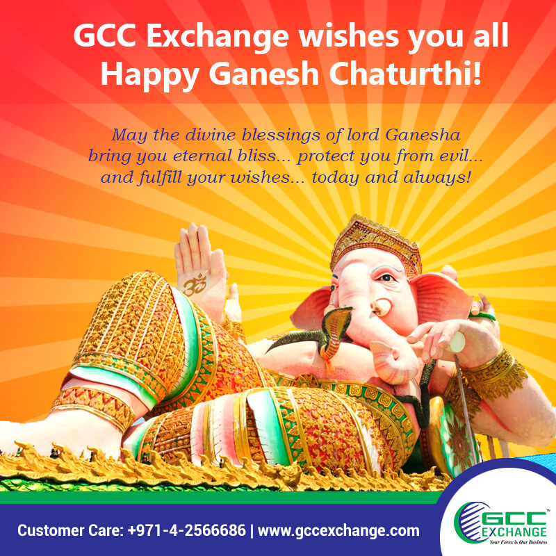 GCC Exchange wishes you all Happy Ganesh Chaturthi